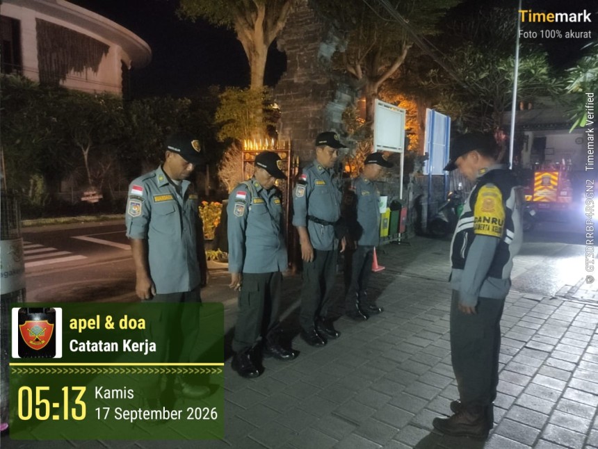 16.09.26 LINMAS DESA SUMERTA KELOD MELAKSANAKAN APEL DAN PATROLI LINGKUNGAN MALAM DAN DINI HARI DI LINGKUNGAN DESA SUMERTA KELOD