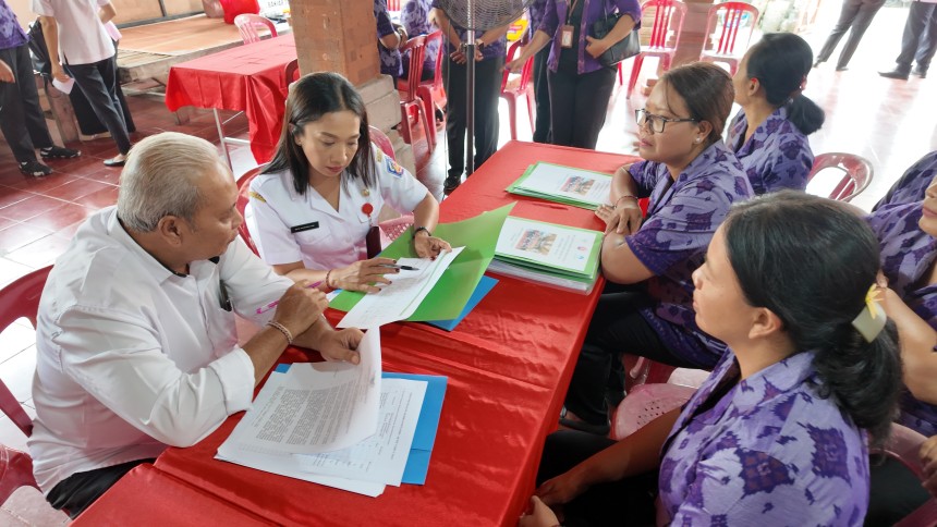 Penilaian Lomba Posyandu Aktif Kota Denpasar di Banjar Tanjung Bungak Kaja