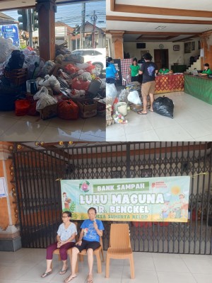 PELAKSANAAN BANK SAMPAH LUHU MAGUNA DUSUN BENGKEL